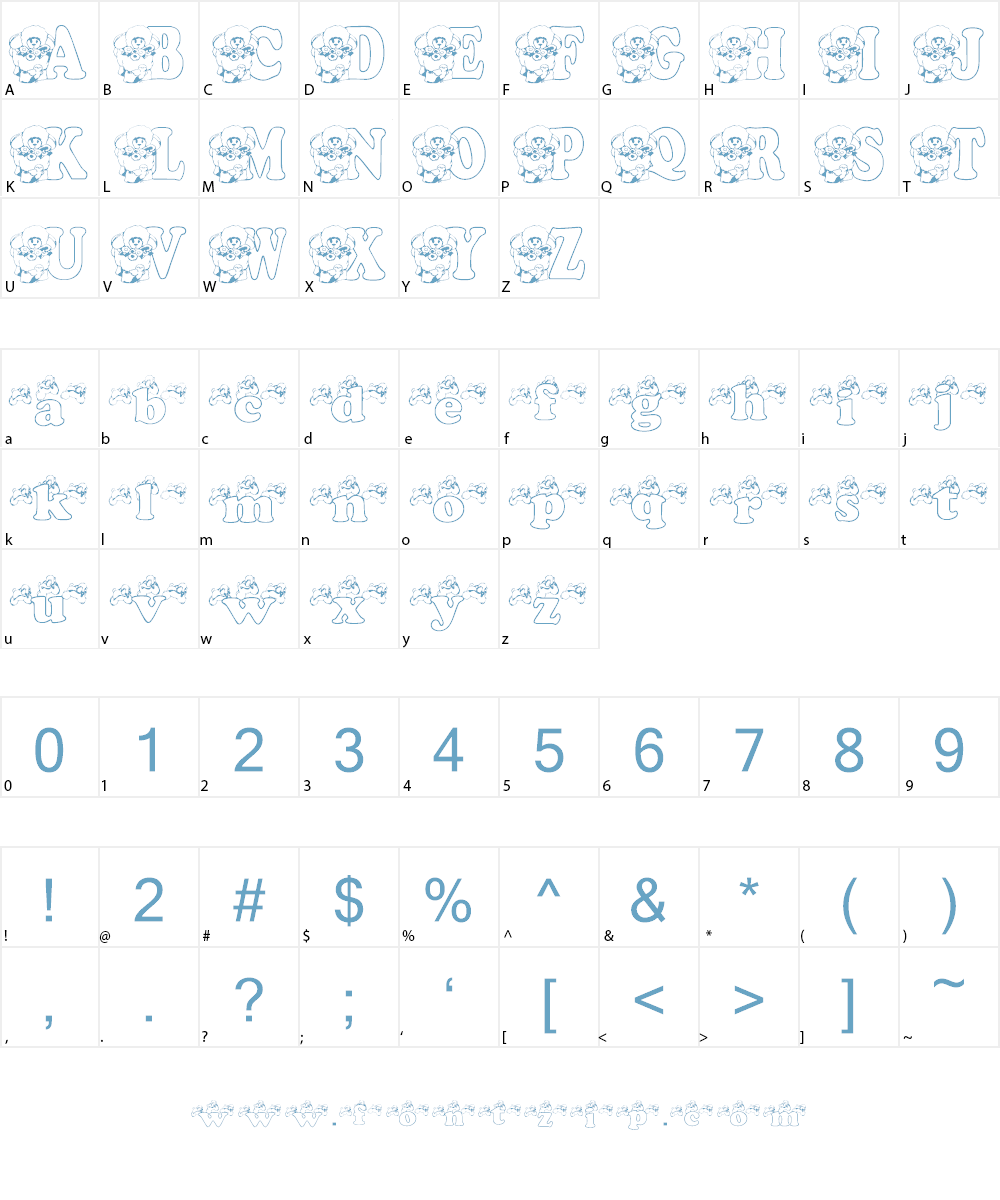 KG LAMBIE PIE Font Character